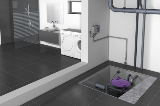 Proposta di installazione di un impianto di sollevamento Aqualift 100 nel pozzetto della pompa