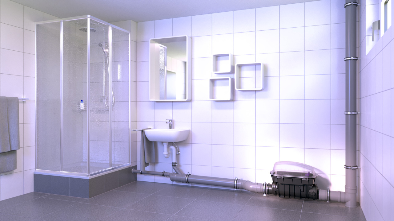 In cantina si trovano una lavatrice e un lavabo? Staufix SWA è la soluzione ottimale per le acque di scarico non contenenti sostanze fecali.