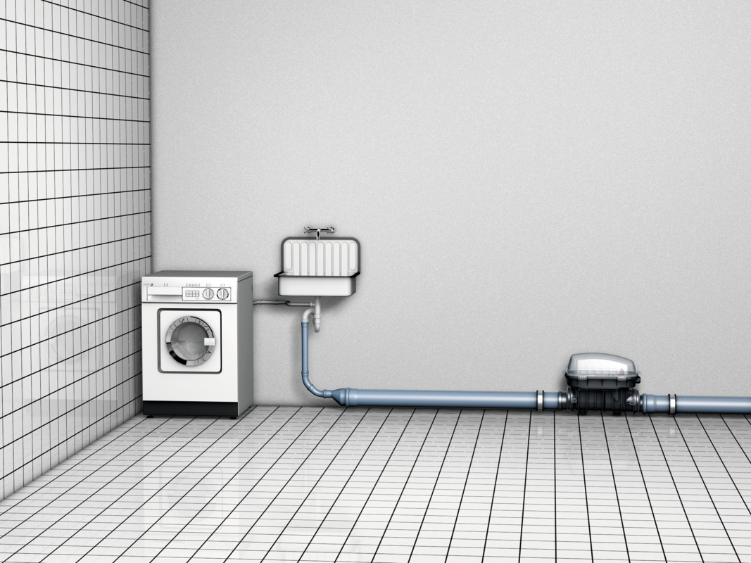 Schema di installazione della valvola antiriflusso Staufix SWA per l’installazione in un canale di scarico non interrato