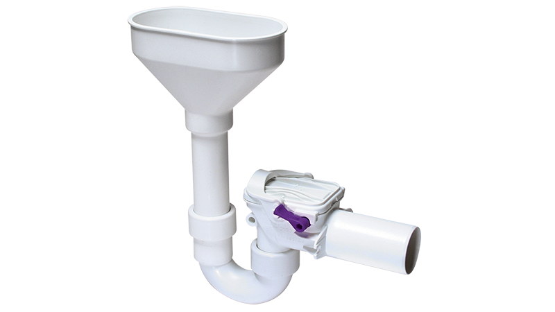 Valvola antiriflusso Staufix Siphon DN 50 con imbuto di entrata