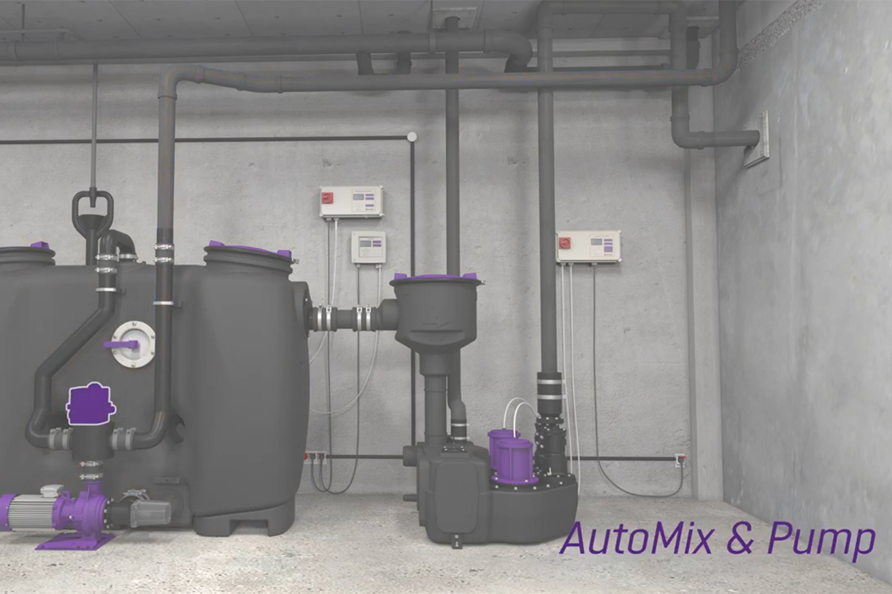Svuotamento della versione EasyClean free Auto Mix & Pump