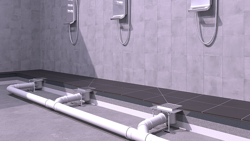 Scarico di risanamento nel settore delle piscine