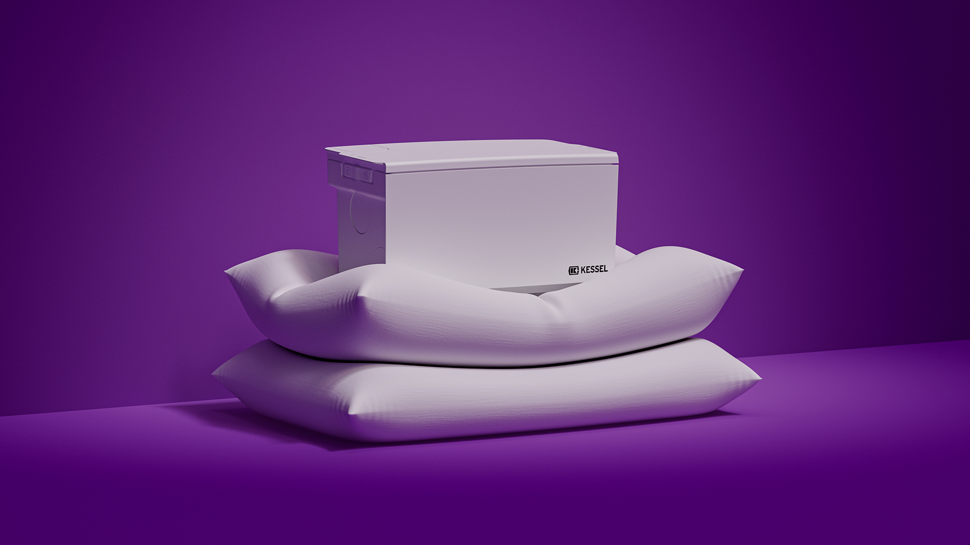 Funzionamento con rumorosità minima Piccola stazione di sollevamento Minilift appoggiato su due cuscini.