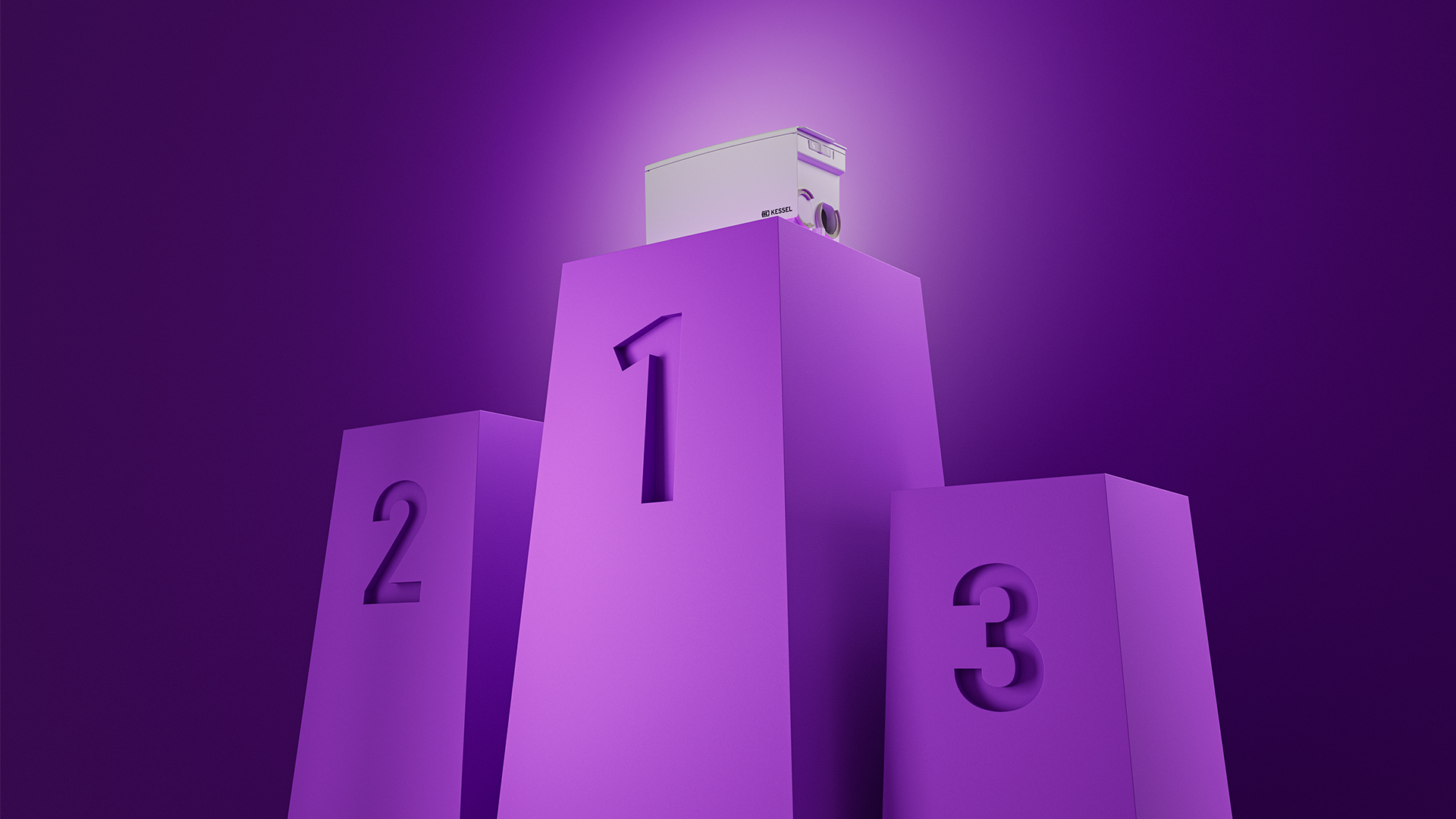 La piccola stazione di sollevamento Minilift sul podio.