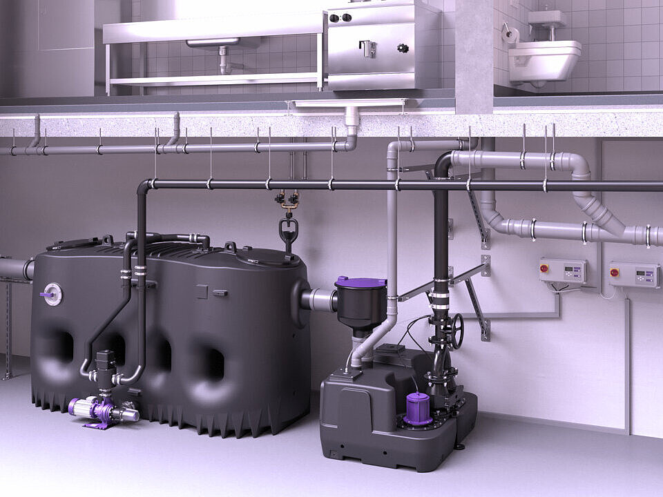 Versione NS 15 - NS 20 del degrassatore EasyClean.