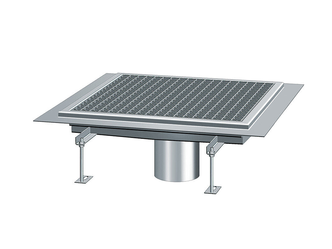 Canalette in acciaio inox con flangia adesiva, che possono essere dotate anche di aperture per l’acqua di infiltrazione Canalette in acciaio inox con flangia adesiva, che possono essere dotate anche di aperture per l’acqua di infiltrazione