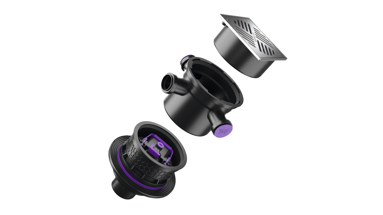 Scarico per cantina con prolunga e rialzo Scarico per cantina con prolunga e rialzo