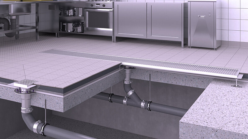 Proposta di installazione di scarichi in acciaio inossidabile nelle cucine industriali
