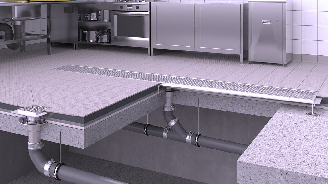 Proposta di installazione di scarichi in acciaio inossidabile nelle cucine industriali