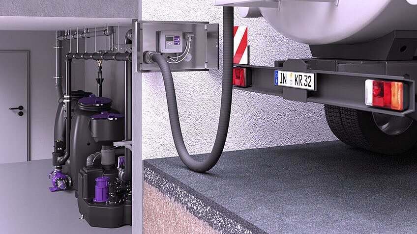 Proposta di installazione del degrassatore EasyClean free Auto Mix & Pump per lo smaltimento Proposta di installazione del degrassatore EasyClean free Auto Mix & Pump per lo Smaltimento