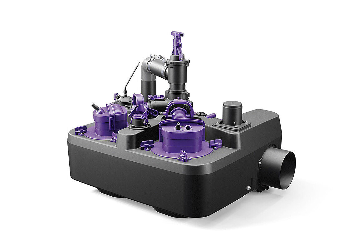 Impianto di sollevamento ibrido Ecolift L Duo. Impianto di sollevamento ibrido Ecolift L Duo.