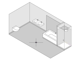Bagno privato con vasca senza doccia, dotato di piatto doccia con box doccia e scarico a pavimento. Bagno privato con vasca senza doccia, dotato di piatto doccia con box doccia e scarico a pavimento.