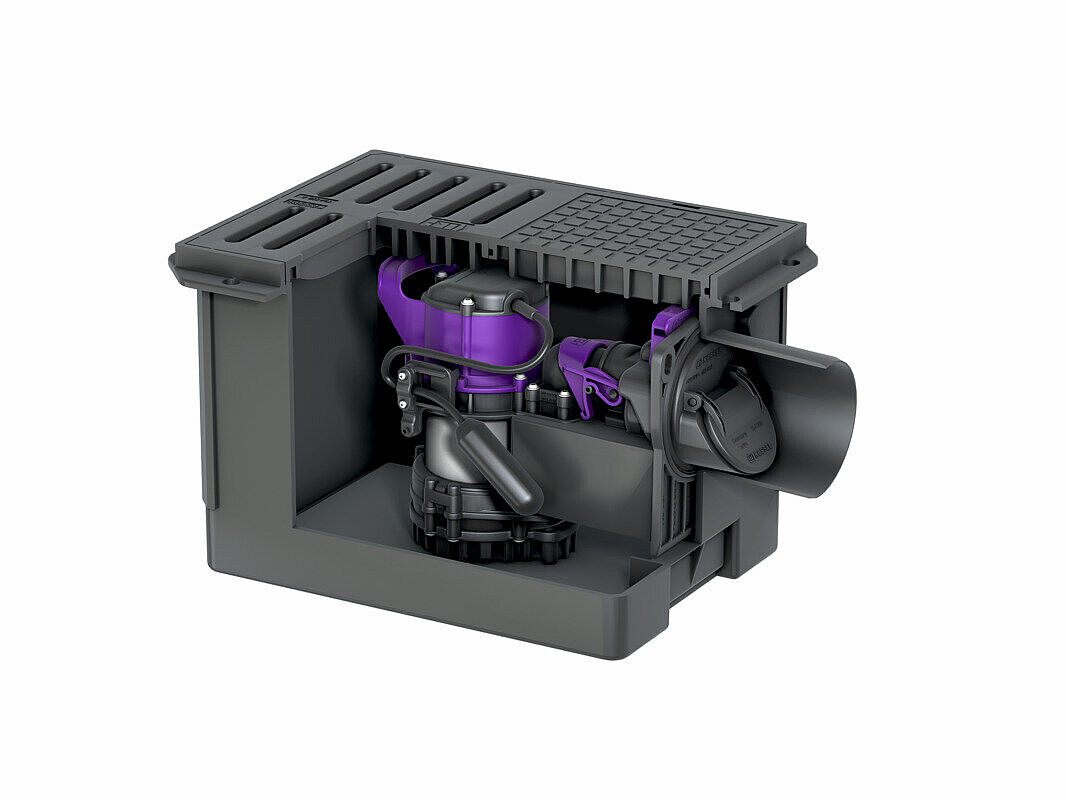 Scarico per cantina Pumpfix S Underfloor per l’installazione interrata